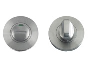 Zoo Hardware ZCS Architectural Bathroom Turn & Release With Indicator, Satin Stainless Steel - ZCS004ISS