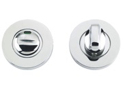 Zoo Hardware ZCS Architectural Bathroom Turn & Release With Indicator, Polished Stainless Steel - ZCS004IPS