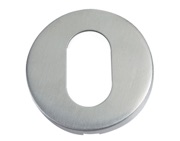 Zoo Hardware ZCS2 Oval Profile Escutcheon, Satin Stainless Steel - ZCS2003SS