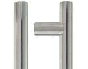 Zoo Hardware ZCS2G Contract Guardsman Pull Handle (30mm Bar Diameter), Satin Stainless Steel - ZCS2G600ES