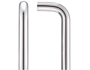 Zoo Hardware ZCSD Architectural D Pull Handle (19mm Bar Diameter), Polished Stainless Steel - ZCSD150BP