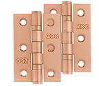 Zoo Hardware 3 Inch Grade 201 Hinge, Tuscan Rose Gold - ZHSS232-TRG (sold in pairs)