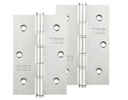 Zoo Hardware 3 Inch Grade 201 Slim Knuckle Bearing Hinge, Polished Stainless Steel - ZHSS352P (sold in pairs)