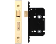 Zoo Hardware Bathroom Lock (67.5mm OR 79.5mm), PVD Stainless Brass - ZUKB64PVD