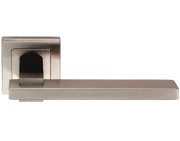 Eurospec Tange Flat Stainless Steel Door Handles - Satin Stainless Steel - SSL1402SSS (sold in pairs)
