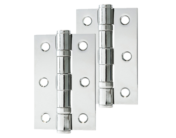Excel Hardware 3 Inch Solid Steel Ball Bearing Hinges, Polished Nickel - XL861 (sold in pairs)