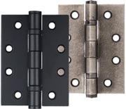 4 Inch Black And Pewter Hinges