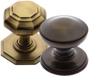 Antique Brass & Bronze - Centre Door Knobs