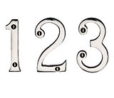 Polished Nickel Door Numerals And Letters