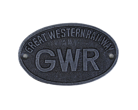 Cottingham Great Western Railway GWR Plaque (85mm x 50mm), Antique Cast Iron - 01.342A.AI.GWR