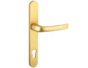 Mila ProLinea Lever/Lever Door Handles, 240mm Backplate - 92mm C/C Euro Lock, Anodised Gold (F3) Finish - 050423 (sold in pairs)