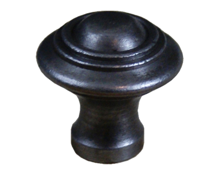 Cottingham Domed with Rings Cupboard Knob (25mm), Antique Cast Iron - 05.086D.AI.25