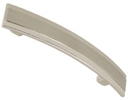 Hafele Daria Bow Cupboard Pull Handles (128mm c/c), Polished Chrome/Brushed Satin Nickel - 102.34.251