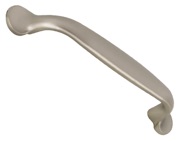 Hafele Logan Bow Cupboard Pull Handles (96mm OR 128mm c/c), Brushed Satin Nickel - 102.85.610