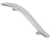 Hafele Silas Bar Cupboard Pull Handles (96mm c/c), Polished Chrome - 103.36.201