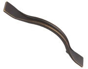 Hafele Raviolo Bow Cabinet Pull Handle (96mm c/c), Antique Bronze - 106.69.296