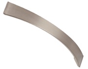 Hafele Odessa Bow Cupboard Pull Handle (128mm c/c), Brushed Satin Nickel - 107.03.611