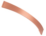 Hafele Odessa Bow Cupboard Pull Handle (128mm c/c), Brushed Copper - 107.03.613