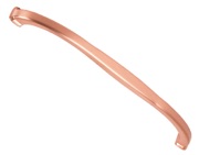 Hafele Odessa Bow Cupboard Pull Handle (160mm c/c), Brushed Copper - 107.03.617