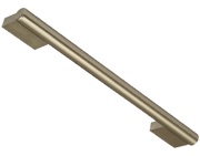 Hafele Laurel Bar Cupboard Pull Handles (160mm c/c), Brushed Stainless Steel - 107.46.665