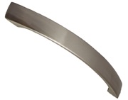 Hafele Lewis Bow Cupboard Pull Handles (128mm OR 160mm c/c), Brushed Satin Nickel - 107.72.602