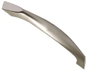 Hafele Kayla Bow Cabinet Pull Handle (160mm c/c), Brushed Satin Nickel - 108.77.053