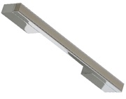 Hafele Enza Bar Cabinet Pull Handle (256mm c/c), Brushed Satin Nickel - 108.94.276