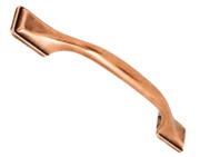 Hafele Shapes D Cabinet Pull Handles (128mm c/c), Antique Copper - 110.22.277