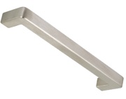Hafele Metropolis Cabinet Pull Handle (192mm, 320mm OR 448mm c/c), Satin Stainless Steel - 115.62.004