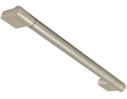 Hafele Gigi Keyhole Bar Cupboard Pull Handles (192mm c/c), Brushed Stainless Steel - 115.69.027