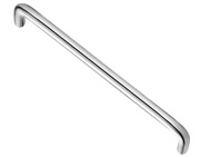Hafele 8mm Bar D Cupboard Pull Handles (96mm, 128mm, 160mm OR 256mm c/c), Polished Chrome - 116.07.225