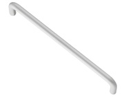 Hafele 10mm Bar D Cupboard Pull Handles (96mm OR 128mm c/c), Matt Chrome - 116.09.015