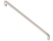 Hafele 10mm Bar D Cupboard Pull Handles (96mm OR 128mm c/c), Matt Nickel - 116.09.615
