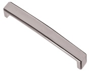 Hafele Mulberry D Cabinet Pull Handle (128mm c/c), Polished Nickel - 116.35.255