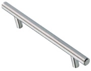 Hafele Bar Cabinet Pull Handle (96mm c/c), Polished Chrome - 117.52.201