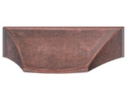 Hafele Augusta Cabinet Cup Handle (96mm c/c), Antique Copper - 118.68.004