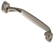 Hafele Knightsbridge Bow Cupboard Pull Handle (96mm c/c), Brushed Satin Nickel - 118.69.620
