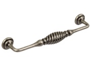 Hafele Twister D Cabinet Pull Handle (160mm), Antique Pewter - 119.20.910
