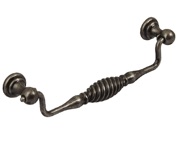 Hafele Twister Drop Cabinet Pull Handle (160mm), Antique Pewter - 119.20.921