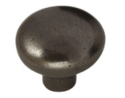 Hafele Smooth Cupboard Knob (35mm Diameter), Cast Iron - 120.67.961