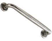 Hafele Olympia D Cabinet Pull Handle (160mm c/c), Pewter - 120.89.909