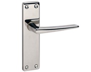 Urfic Royale Traditional Range Door Handles On Backplate, Polished Nickel - 1260-325-04 (sold in pairs)