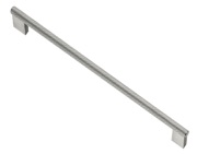 Hafele Graf Cabinet Pull Handle (160mm, 256mm OR 1178mm/589mm c/c), Inox (Stainless Steel) - 132.19.110