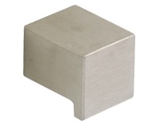 Hafele Metropolis Square Cupboard Knob (25mm x 25mm), Satin Stainless Steel - 132.94.010