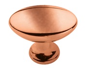 Hafele Pearl Cupboard Knob (28mm Diameter), Brushed Copper - 133.09.010