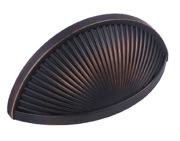 Hafele Sea Grass Cabinet Cup Handle (76mm c/c), Oil Rubbed Bronze - 133.50.144