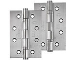 Frisco Eclipse Grade 7 - 4 Inch Stainless Steel Slim Knuckle Ball Bearing Hinge, Satin Stainless Steel - 14341 (sold in pairs)