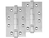 Frisco Eclipse Grade 7 - 4 Inch Stainless Steel Slim Knuckle Ball Bearing Hinge, Polished Stainless Steel - 14342 (sold in pairs)