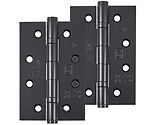 Frisco Eclipse Grade 7 - 4 Inch Stainless Steel Slim Knuckle Ball Bearing Hinge, Matt Black - 14345 (sold in pairs)