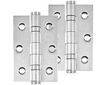 Frisco Eclipse Grade 7 - 3 Inch Stainless Steel Ball Bearing Hinge, Polished Stainless Steel - 14851 (sold in pairs)